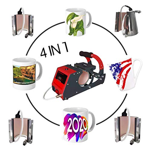 Máquina de impresión por sublimación por sublimación para tazas de 11 oz, 6 oz / 10 oz / 11 oz / 12 oz, 4 en 1, máquina de impresión digital por sublimación de transferencia de calor Máquina de impresión por sublimación por sublimación para tazas de 11 oz, 6 oz / 10 oz / 11 oz / 12 oz, 4 en 1, máquina de impresión digital por sublimación de transferencia de calor