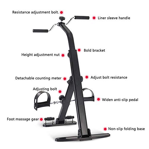 Máquina de rehabilitación Plegable, Ejercicio de Bicicleta y Ejercicio de la Pierna promueve la circulación sanguínea Equipos de Aptitud para P DDLS