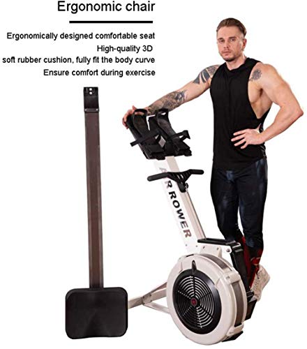 Máquina de remo, Cadena de acero de control magnético de resistencia al viento, Máquina de remo de resistencia Brazo abdominal para el pecho Equipo de fitness aeróbico adecuado para ejercicio físico
