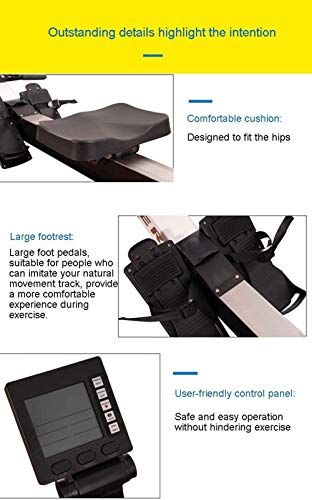 Máquina de remo, Cadena de acero de control magnético de resistencia al viento, Máquina de remo de resistencia Brazo abdominal para el pecho Equipo de fitness aeróbico adecuado para ejercicio físico