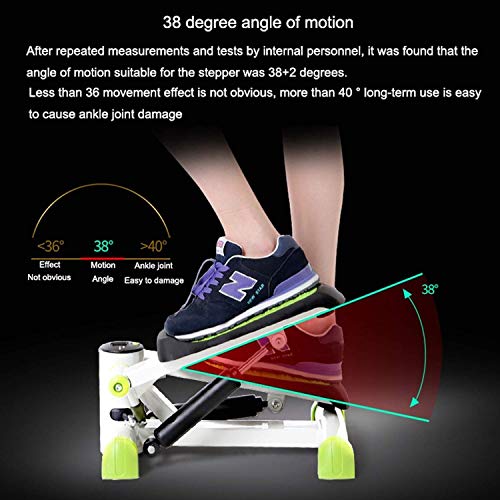 Máquina de Step para Fitness, Step Fitness Machines, Stepper para uso doméstico Máquina de entrenamiento de resistencia y altura ajustable para uso doméstico Piernas Brazo Ejercitador de muslos Fitn