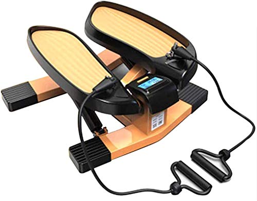 Máquina De Step Swing Stepper,Swing Stepper,Stepper Up-Down De con Pantalla Multifuncional E Cuerdas De Resistencia,para Hacer Ejercicio Gluteos Y Cardio