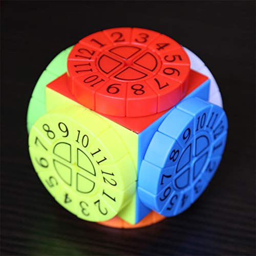Máquina de Tiempo del Cubo de la Velocidad, Romana Doce Constelación Cubo en Relieve Puzzle para niños en Relieve - Caja de Pandora,B