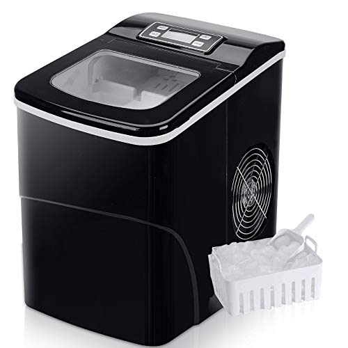 Máquina para hacer hielo FOOING Máquina para hacer cubitos de hielo Encimera lista en 6 minutos de 2 litros con pala para hielo y canasta Pantalla LED Máquina para hacer hielo para el hogar Máquina para hacer hielo FOOING Máquina para hacer cubitos de hielo Encimera lista en 6 minutos de 2 litros con pala para hielo y canasta Pantalla LED Máquina para hacer hielo para el hogar
