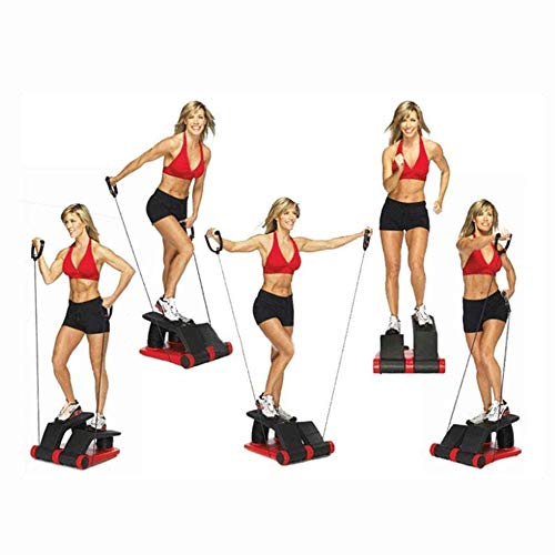 Máquinas de Step para Fitness Cardio Aire paso a paso, escalador de fitness máquina Cable de neumático resistente al paso, aeróbicos máquina escalera paso a paso Aparatos for hacer ejercicio con CD Ej