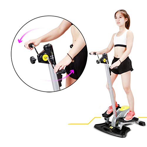 Máquinas de step Paso a Paso Mini máquina elíptica multifunción Paso a Paso silencioso máquina de Adelgazamiento para Adelgazar Paso a Paso para Hacer Ejercicio físico Carga 90KG