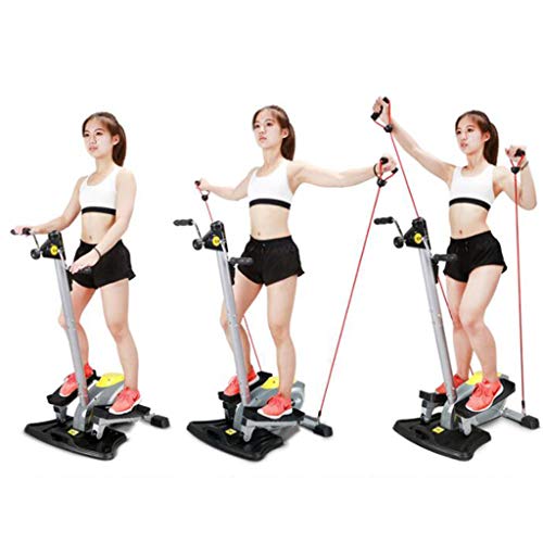 Máquinas de step Paso a Paso Mini máquina elíptica multifunción Paso a Paso silencioso máquina de Adelgazamiento para Adelgazar Paso a Paso para Hacer Ejercicio físico Carga 90KG