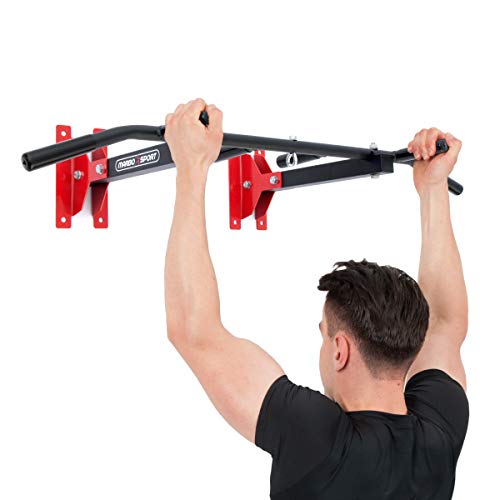 Marbo Sport 2 en 1 Pull Up Bar Pared o techo con soporte de saco de boxeo MH-D202 2.0