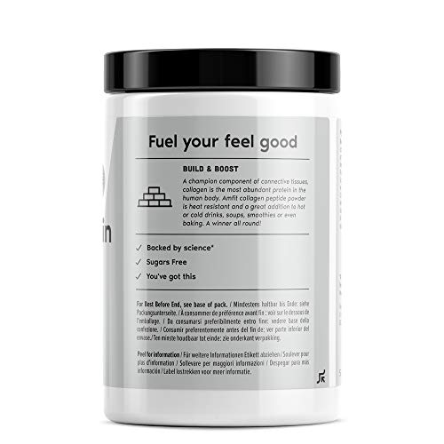 Marca Amazon - Amfit Nutrition Proteína de colágeno, sabor natural, 454 g (anteriormente PBN) Marca Amazon - Amfit Nutrition Proteína de colágeno, sabor natural, 454 g (anteriormente PBN)