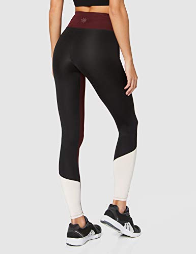 Marca Amazon - AURIQUE Bal1038 - Mallas de Entrenamiento Mujer, Rojo (Port Royale/Black/Blush), 38, Label:S