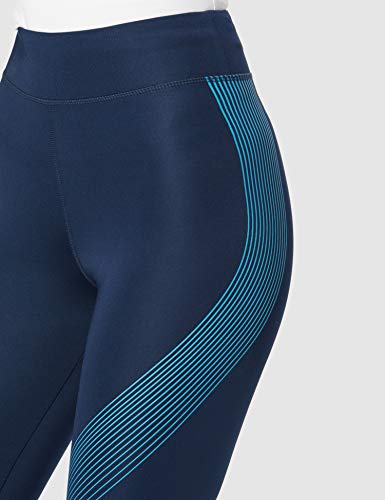 Marca Amazon - AURIQUE Bal181la18 - leggings deporte mujer Mujer, Azul (Dress Blue/Barrier Reef), 36, Label:XS
