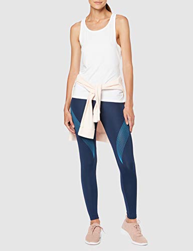 Marca Amazon - AURIQUE Bal181la18 - leggings deporte mujer Mujer, Azul (Dress Blue/Barrier Reef), 36, Label:XS