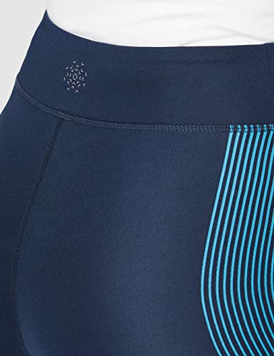 Marca Amazon - AURIQUE Bal181la18 - leggings deporte mujer Mujer, Azul (Dress Blue/Barrier Reef), 36, Label:XS