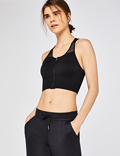 Marca Amazon - AURIQUE Joggers Clásicos Mujer, Negro (Black), 40, Label:M