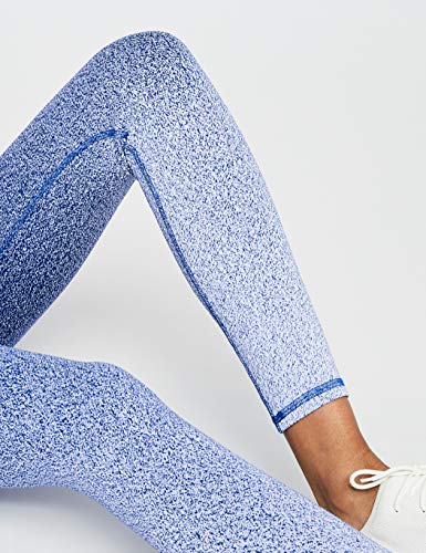 Marca Amazon - AURIQUE Leggings para Yoga con Degradado Mujer, Azul (Blue), 38, Label:S
