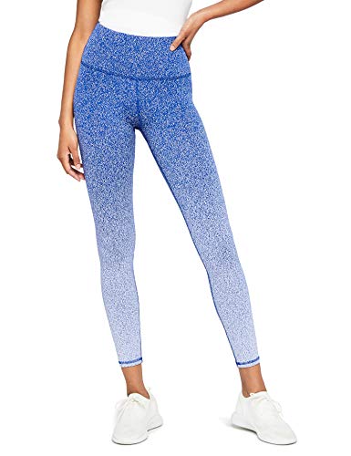 Marca Amazon - AURIQUE Leggings para Yoga con Degradado Mujer, Azul (Blue), 42, Label:L