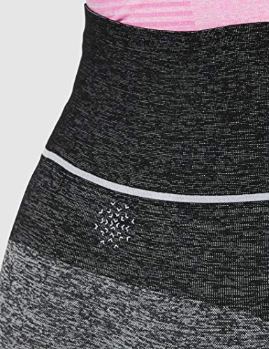Marca Amazon - AURIQUE Mallas de Deporte sin Costuras de Tiro Alto Mujer, Negro (Black), 38, Label:S Marca Amazon - AURIQUE Mallas de Deporte sin Costuras de Tiro Alto Mujer, Negro (Black), 38, Label:S