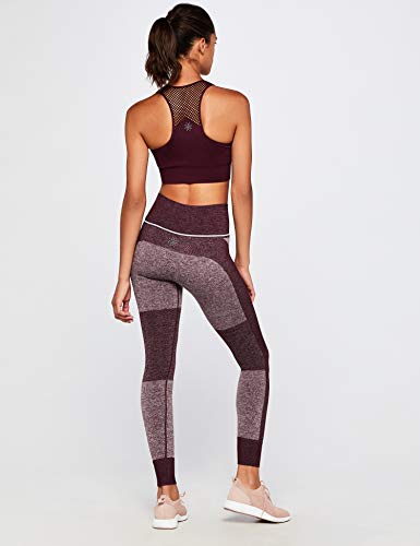 Marca Amazon - AURIQUE Mallas de Deporte sin Costuras de Tiro Alto Mujer, Rojo (Port Royale), 38, Label:S Marca Amazon - AURIQUE Mallas de Deporte sin Costuras de Tiro Alto Mujer, Rojo (Port Royale), 38, Label:S