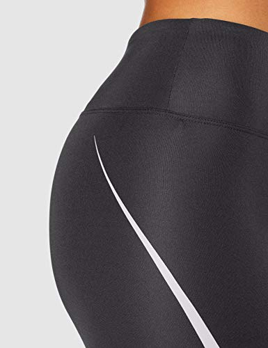 Marca Amazon - AURIQUE Mallas de Deporte Tiro Alto Mujer, Negro (Black/White), 40, Label:M Marca Amazon - AURIQUE Mallas de Deporte Tiro Alto Mujer, Negro (Black/White), 40, Label:M