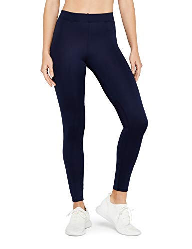 Marca Amazon - AURIQUE Mallas Largas de Deporte Mujer, Azul (Navy), 40, Label:M Marca Amazon - AURIQUE Mallas Largas de Deporte Mujer, Azul (Navy), 40, Label:M