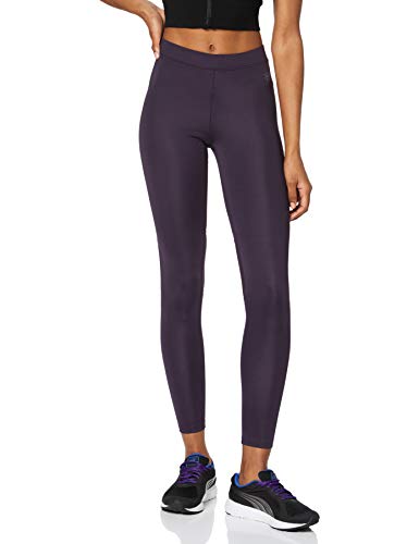 Marca Amazon - AURIQUE Mallas Largas de Deporte Mujer, Morado (Nightshade), 42, Label:L