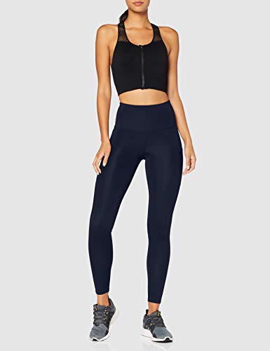 Marca Amazon - AURIQUE Mallas para Correr con Tiro Alto Mujer, Azul (Navy), 36, Label:XS Marca Amazon - AURIQUE Mallas para Correr con Tiro Alto Mujer, Azul (Navy), 36, Label:XS
