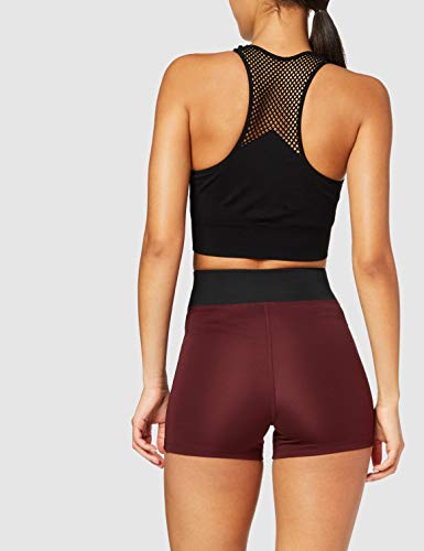 Marca Amazon - AURIQUE Shorts de Deporte Mujer, Negro (Puerto/Negro), 38, Label:S Marca Amazon - AURIQUE Shorts de Deporte Mujer, Negro (Puerto/Negro), 38, Label:S