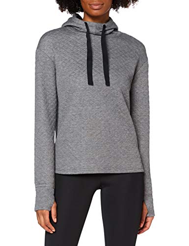 Marca Amazon - AURIQUE Sudadera con Capucha de Deporte Súper Suave Mujer, Gris, 38, Label:S