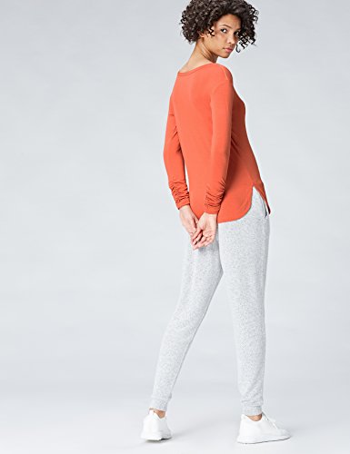 Marca Amazon - find. Camiseta de Manga Larga y Cuello Redondo Mujer, Naranja (Rust), 40, Label: M Marca Amazon - find. Camiseta de Manga Larga y Cuello Redondo Mujer, Naranja (Rust), 40, Label: M