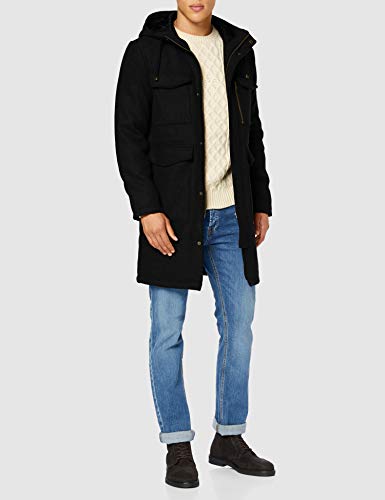 Marca Amazon - find. Chaqueta Utilitaria Hombre, Negro (Black), M, Label: M Marca Amazon - find. Chaqueta Utilitaria Hombre, Negro (Black), M, Label: M