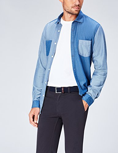 Marca Amazon - find. Cinturón Trenzado para Hombre, Azul (Navy), XL, Label: XL Marca Amazon - find. Cinturón Trenzado para Hombre, Azul (Navy), XL, Label: XL