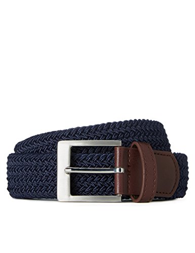 Marca Amazon - find. Cinturón Trenzado para Hombre, Azul (Navy), XL, Label: XL Marca Amazon - find. Cinturón Trenzado para Hombre, Azul (Navy), XL, Label: XL