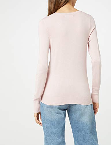 Marca Amazon - find. Jersey con Cuello en Pico Mujer, Rosa (Blush Pink), 38, Label: S