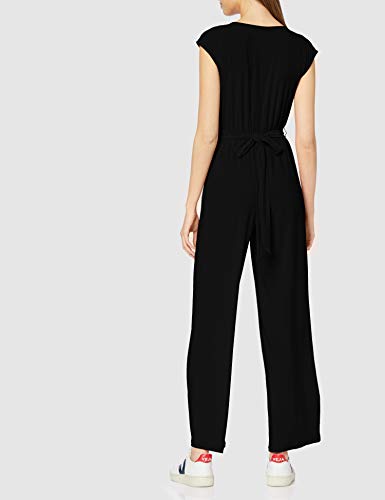 Marca Amazon - find. Mono Fluido de Manga Corta para Mujer, Negro (Black), 38, Label: S Marca Amazon - find. Mono Fluido de Manga Corta para Mujer, Negro (Black), 38, Label: S
