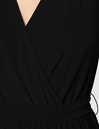 Marca Amazon - find. Mono Fluido de Manga Corta para Mujer, Negro (Black), 38, Label: S Marca Amazon - find. Mono Fluido de Manga Corta para Mujer, Negro (Black), 38, Label: S