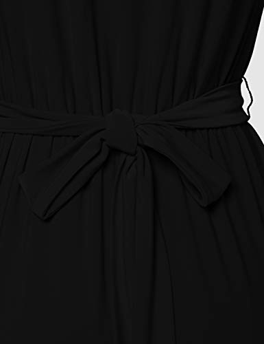 Marca Amazon - find. Mono Fluido de Manga Corta para Mujer, Negro (Black), 38, Label: S Marca Amazon - find. Mono Fluido de Manga Corta para Mujer, Negro (Black), 38, Label: S