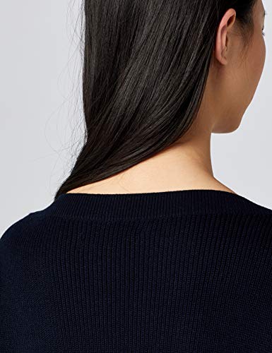 Marca Amazon - find. Stitch Jumper - suéter Mujer, Azul (Navy Navy), 36, Label: XS