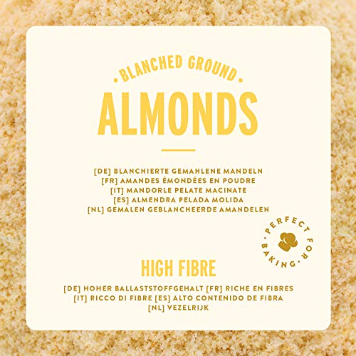 Marca Amazon - Happy Belly Almendras peladas molidas 200gr x 5 Marca Amazon - Happy Belly Almendras peladas molidas 200gr x 5