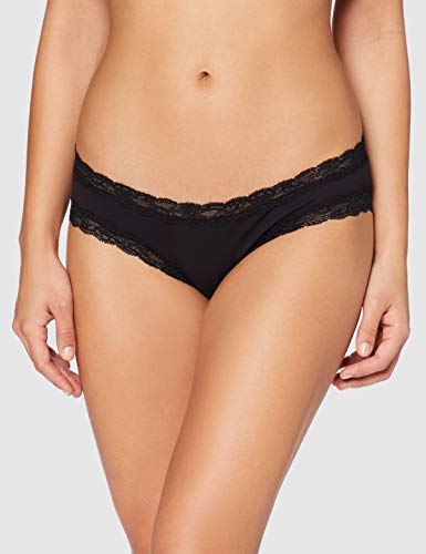 Marca Amazon - IRIS & LILLY BELK014M5, Bragas para Mujer, Negro (Black), M, Pack de 5