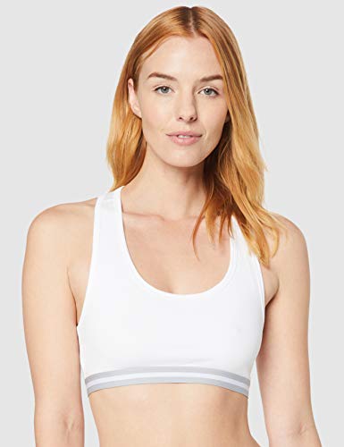 Marca Amazon - Iris & Lilly Belk018m2 - Racer Back Top Mujer, Blanco, XS, Label: XS