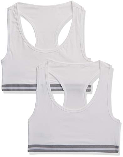 Marca Amazon - Iris & Lilly Belk018m2 - Racer Back Top Mujer, Blanco, XS, Label: XS