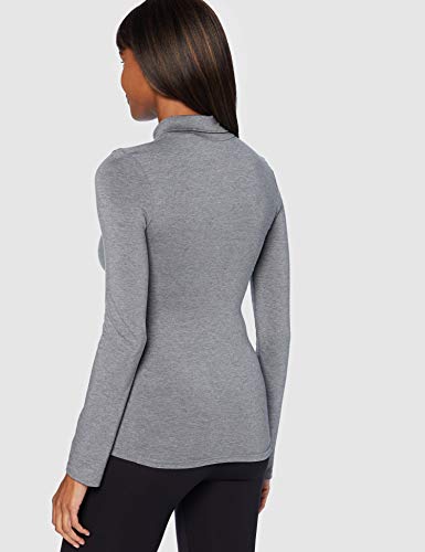 Marca Amazon - Iris & Lilly Camiseta térmica Mujer, Gris (Grey Melange), S, Label: S Marca Amazon - Iris & Lilly Camiseta térmica Mujer, Gris (Grey Melange), S, Label: S