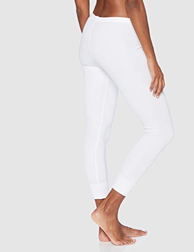 Marca Amazon - IRIS & LILLY Leggins Interiores Mujer, Pack de 2, Blanco (White), M, Label: M