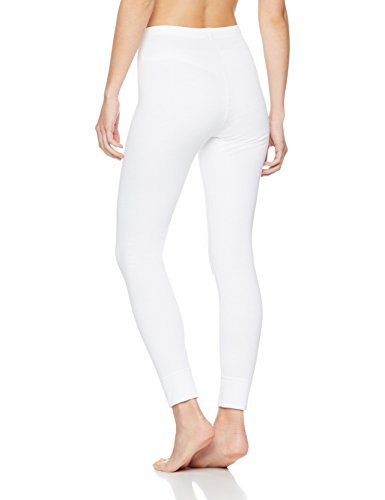 Marca Amazon - IRIS & LILLY Leggins Interiores Mujer, Pack de 2, Blanco (White), M, Label: M