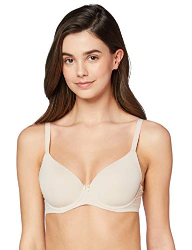 Marca Amazon - Iris & Lilly Sujetador Copa Alta Mujer, Beige (Nude), 100D, Label: 38D