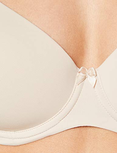 Marca Amazon - Iris & Lilly Sujetador Copa Alta Mujer, Beige (Nude), 100D, Label: 38D