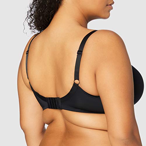 Marca Amazon - Iris & Lilly Sujetador Copa Alta Mujer, Negro (Black), 95D, Label: 36D