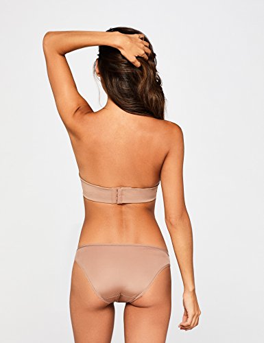 Marca Amazon - IRIS & LILLY Sujetador Preformado con Tirantes Extraíbles Body Smooth para Mujer, Marrón (Brownie), 100C, Label: 38C
