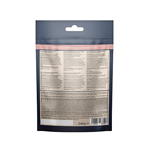 Marca Amazon - Lifelong - Treats para perros, sin trigo, con mono-proteína, con salmón, zanahoria y tomillo (4 packs x 240gr) Marca Amazon - Lifelong - Treats para perros, sin trigo, con mono-proteína, con salmón, zanahoria y tomillo (4 packs x 240gr)
