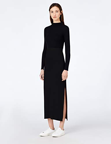 Marca Amazon - MERAKI Falda Maxi Slim Fit Mujer, Negro (Black), 36, Label: XS Marca Amazon - MERAKI Falda Maxi Slim Fit Mujer, Negro (Black), 36, Label: XS